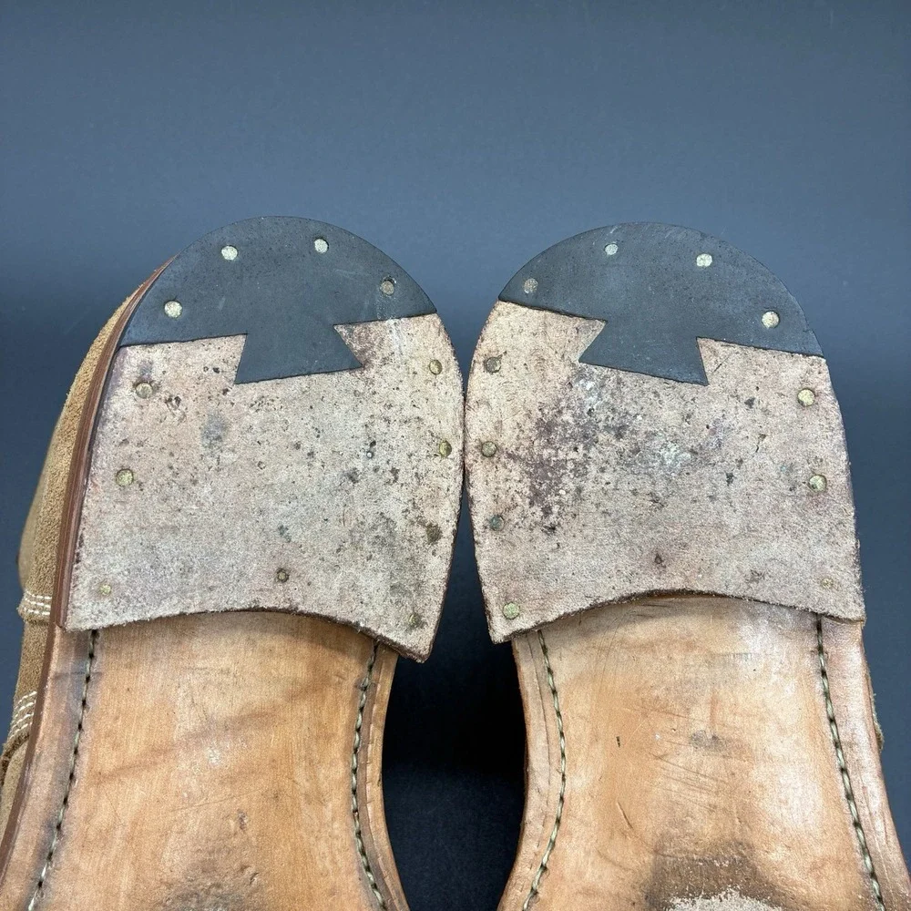 Viberg‎ x Mr Porter Boondocker Service Boots Men's 8.5 Tan Roughout Suede